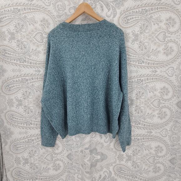 Vero Moda VMBOOM women's knitted green sweater Size 1X Office Cozycore Caboncore - Picture 4 of 13